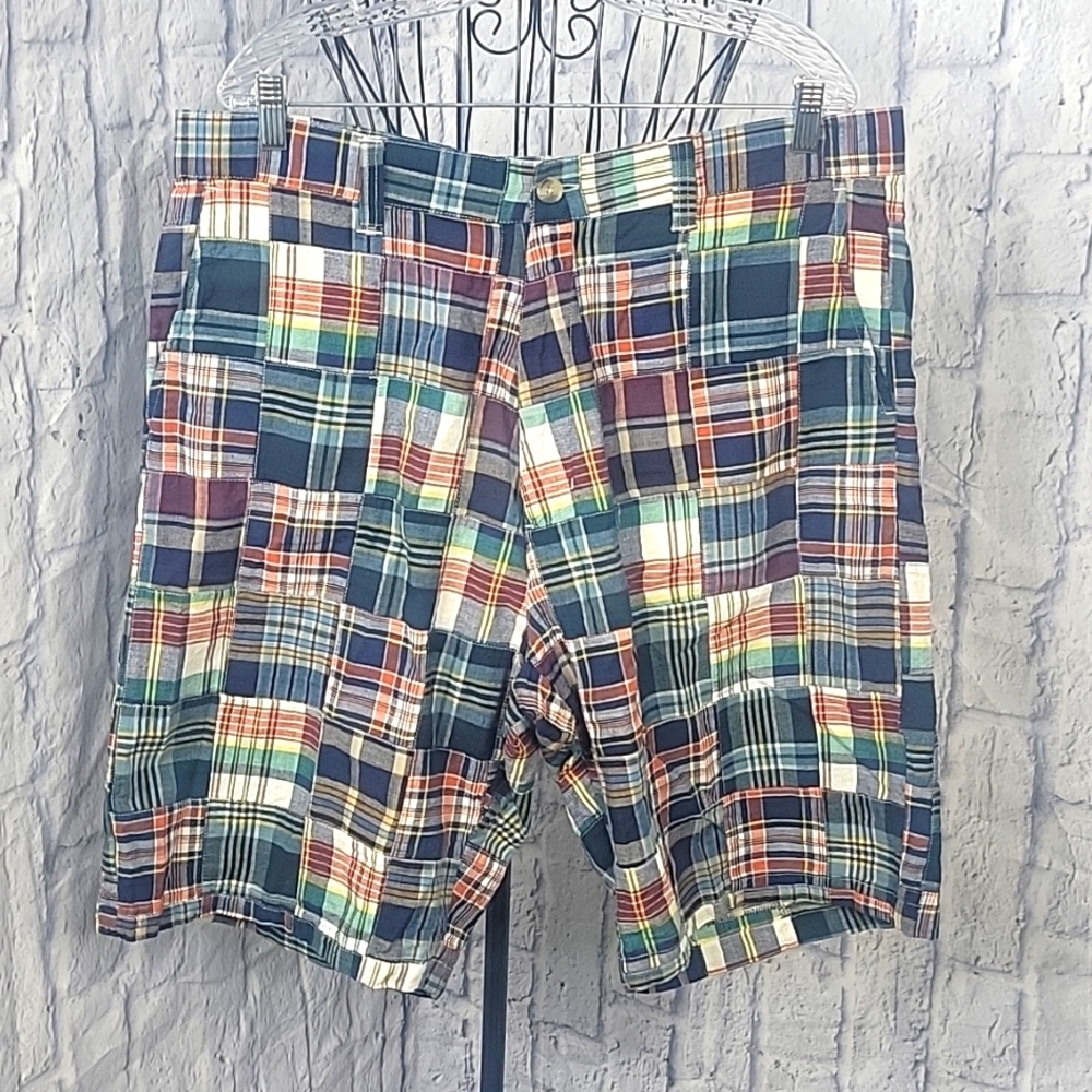 SIEGFRIED VINTAGE Multicolored Plaid Men's Shorts Size 38
